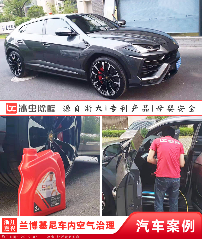 冰蟲(chóng)汽車(chē)除甲醛案例-蘭博基尼