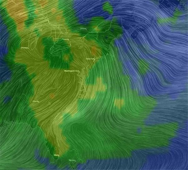 美國東部的大氣污染